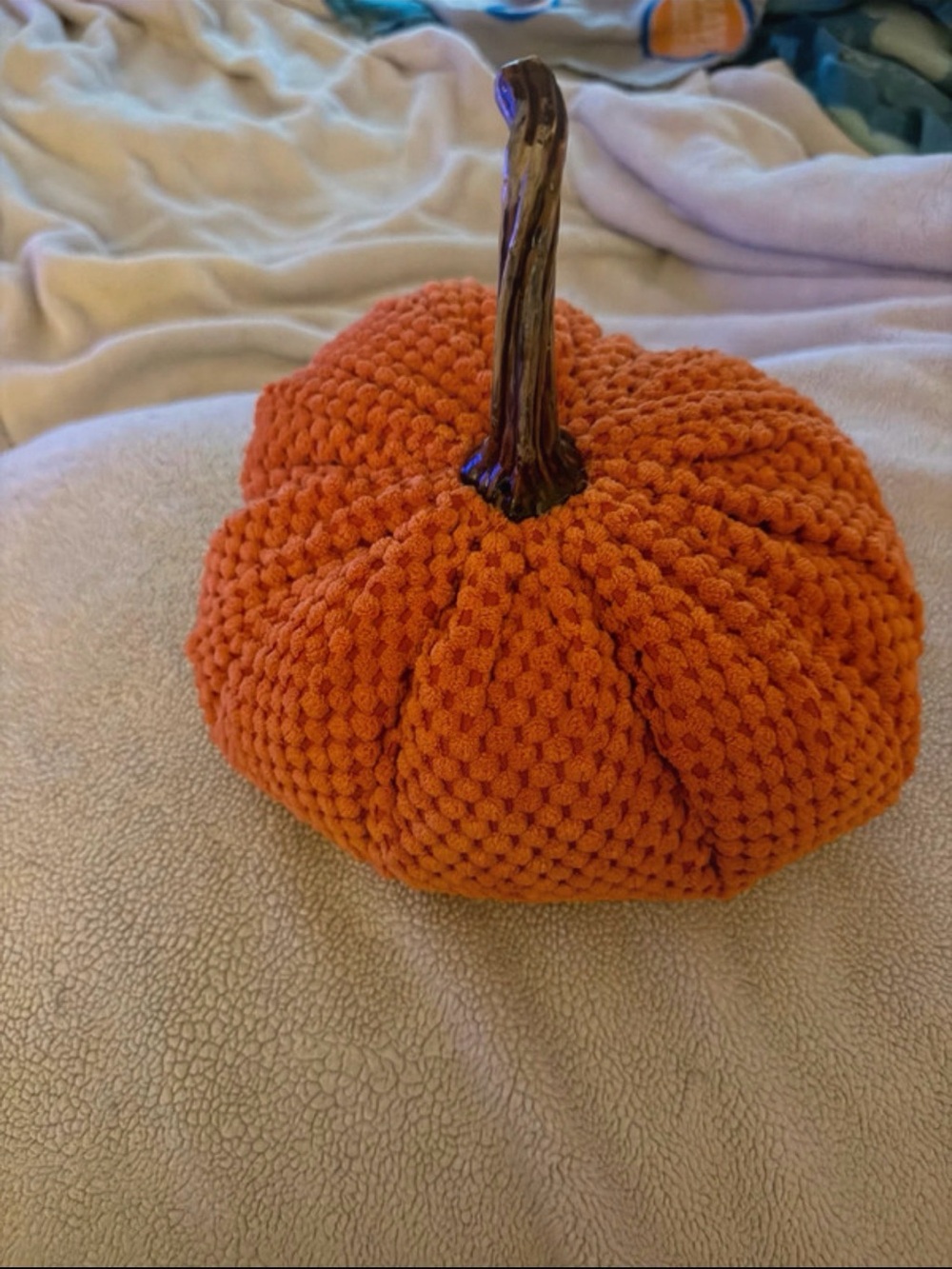 Pumpkin Plush with hard stem